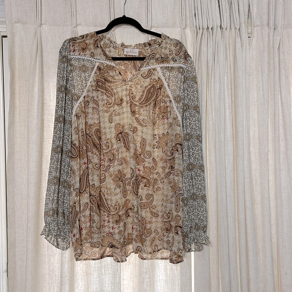 Long Sleeve 1X Boutique Blouse